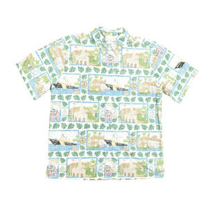 Reyn Spooner Deitrich Varez Hawaiian Shirt XL Tropical Print Men's Casual Cotton